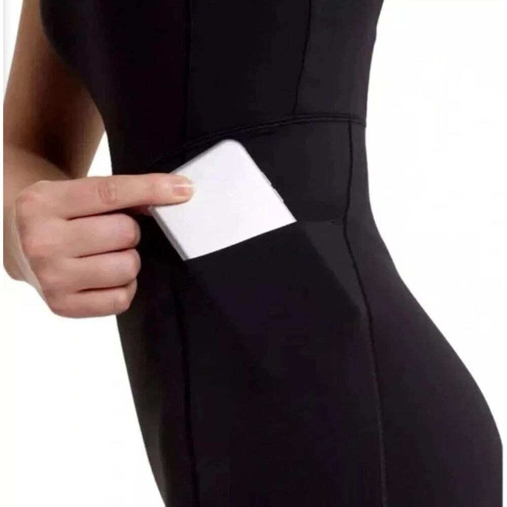 NEW Women's Large Calia Inspire Black Short Bodysuit Shelf Bra Breathable upf50 - Picture 4 of 12